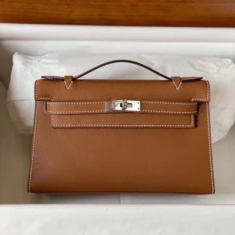Top 2025 mini kell 10a designer mirror quality genuine leather shoulder bag crossbody Womens Black Brown White Y7DT