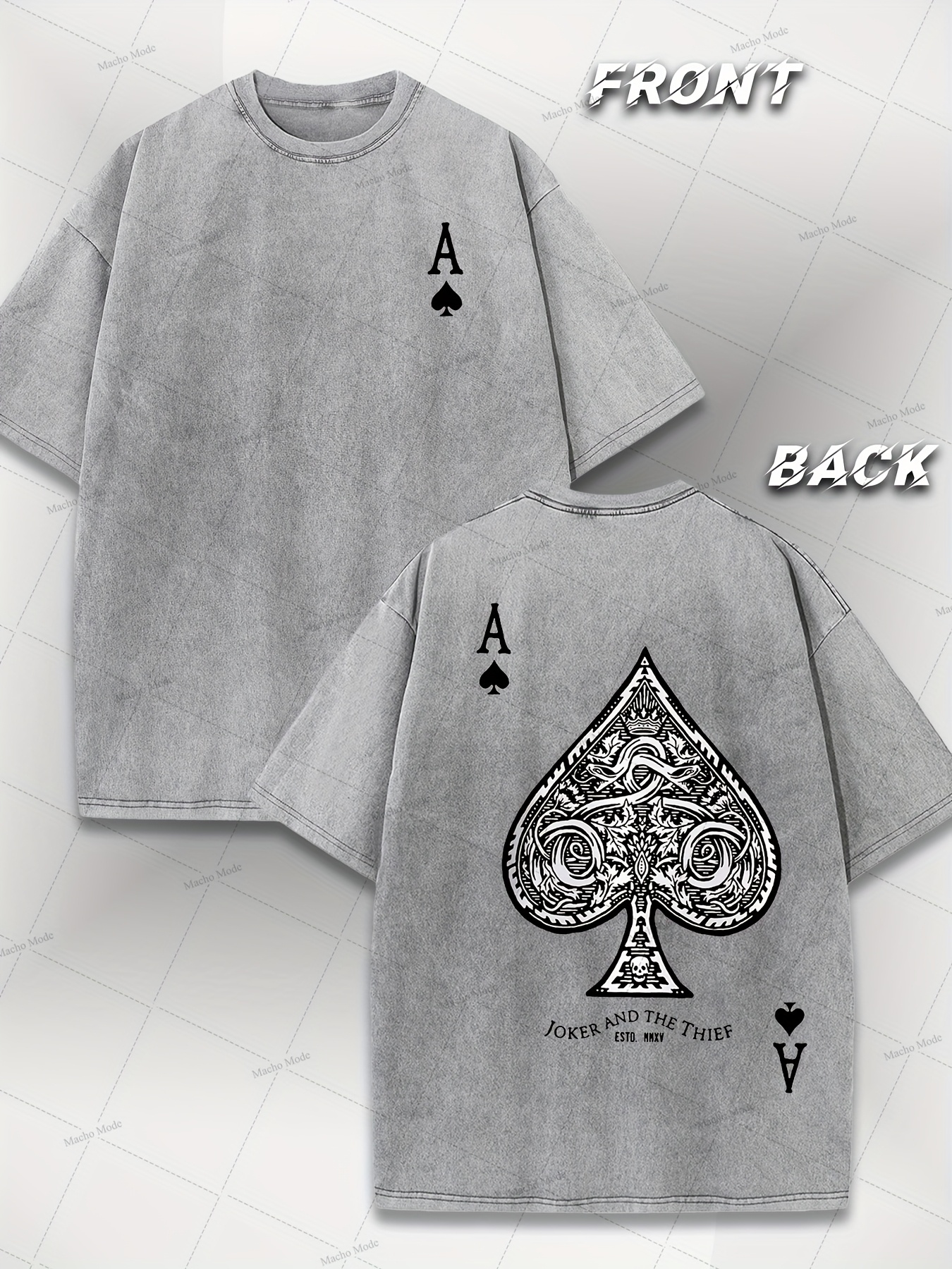 Soft Fabric Mens Polo Shirts with Unique Poker Theme Graphics - Lightweight Sportswear Ideal for Hot Weather