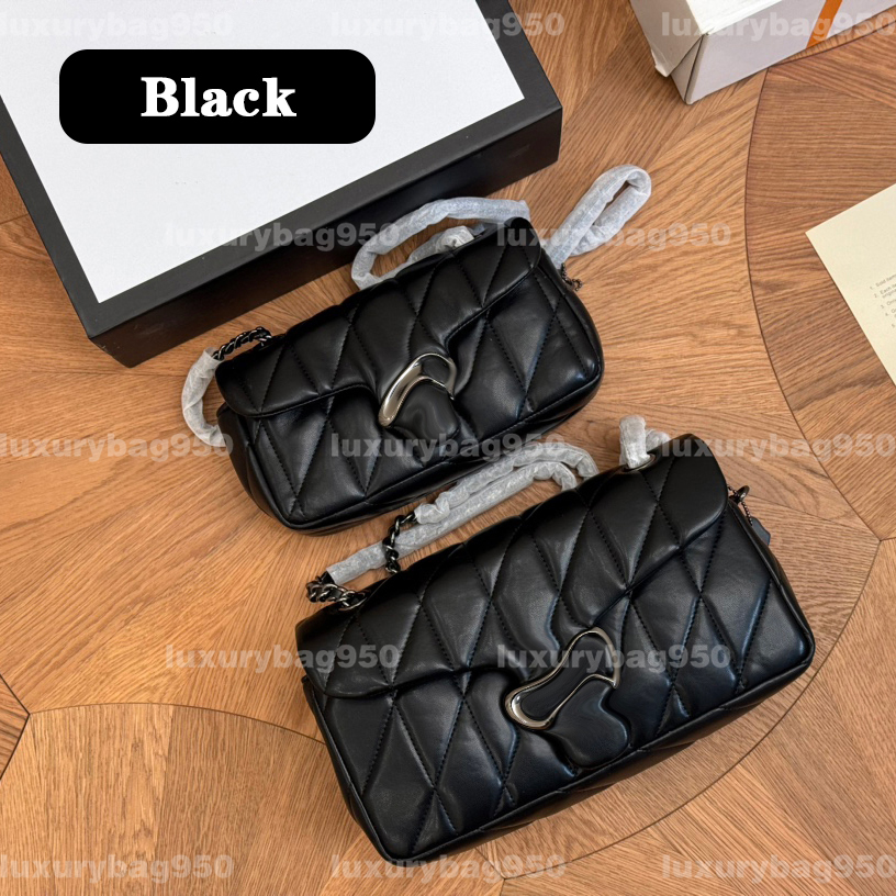 Black Shoulder Bag Quilted Tabby Bag Crossbody Designer Bag Purse Designer Woman Handbag Cross Body High Quality Soft Real Leather Chain Bag Coin Purses Designer