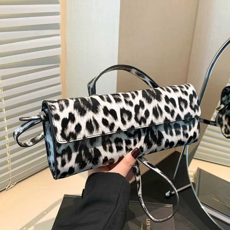 Leopard Print Handbag Womens Shoulder Bag Flap Pu Leather Crossbody Bags Lady 2025 Spring Small Tote Versatile Messenger Bags K251128