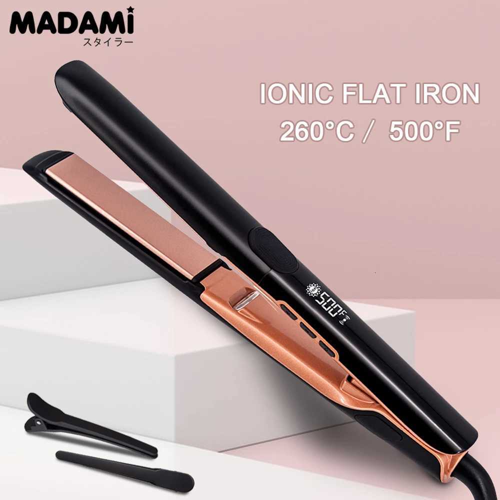 500F Hair Straightener and Curler Plasma Hair Flat Irons 260C Ceramic Coating Plate Professional Salon Styling ToolsT251129