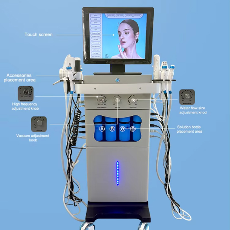 Multifunction Face Skin Rejuvenation Skin Care Diamond Microdermabrasion Blackhead Removal Oxygen Therapy Aqua Peeling Face Machine