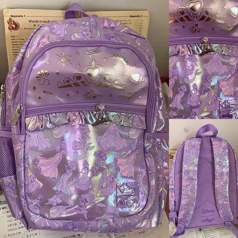 Disney New Disney Australian Smiggle Crown Princess Childrens School Bag Stationery Pen Box Lunch Bag Backpack Student Stationery GiftXJ250429