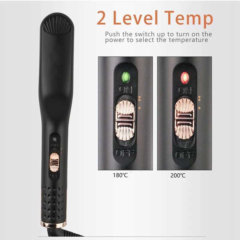 Professional Hair Straightener Comb Portable 2-In-1 Electric Hair Comb Straightener Fast Heating Mini Beard Comb Styling ToolsT251129