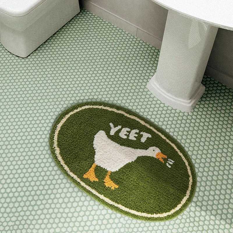 VIKAMA Bathro Doorway Water-absorbent Floor Mats Bathro Non-slip Foot Mats Entrance Carpet hine Washable Door Mats H251129