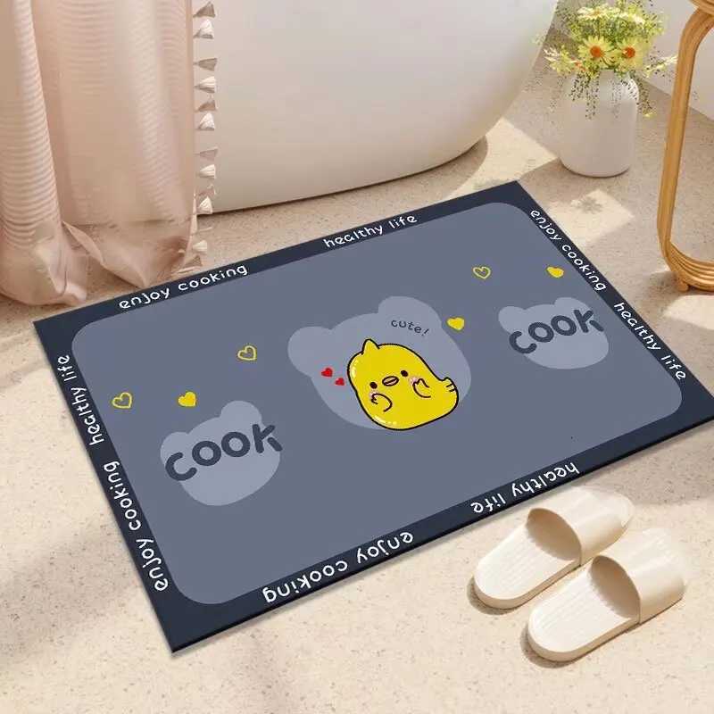 Toilet Floor Mat Diat d Cartoon Absorbent Mat Bathro Door Non-slip Foot Mat Bathro Toilet Carpet H251129