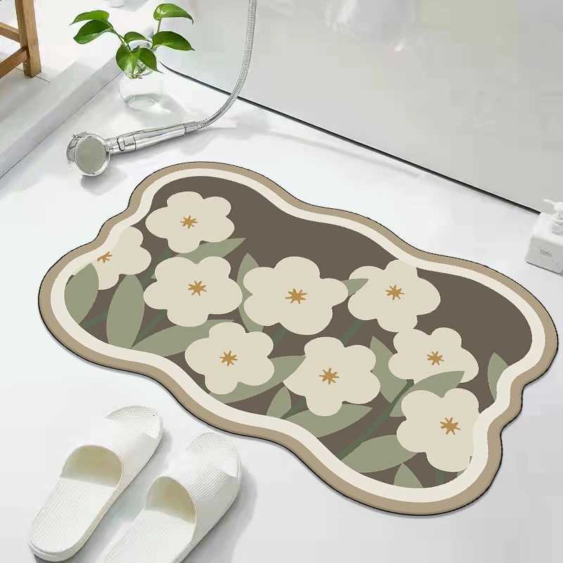 Diat d absorbent floor mat bathro anti-drop toilet door non-slip and dirt-resistant household floor mat H251129