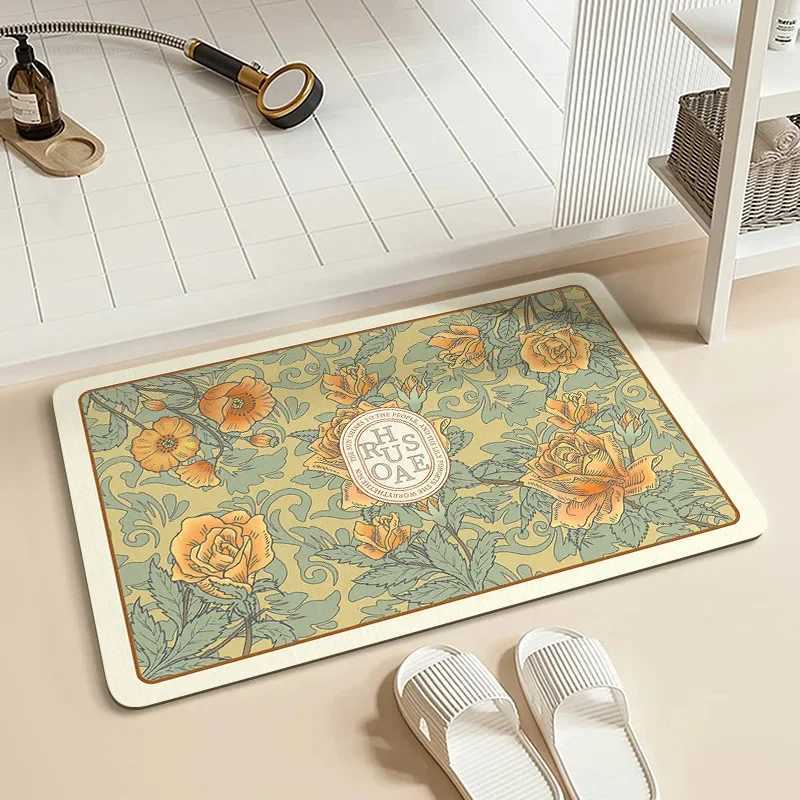 Bathro floor mat diat d floor mat bathro door floor mat water-absorbing quick-drying dirt-resistant carpet H251129