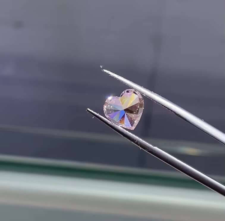 Heart Cut 2.72ct Lab Created Diamond IGI Certified Synthetic CVD/HPHT Diamond Fancy Light Pink Loose Stone Lab Grown Diamond