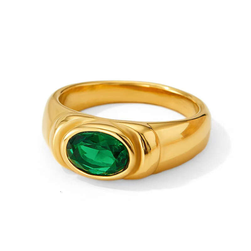 fashion and personalized stainless casting for women simple titanium steel ring in color