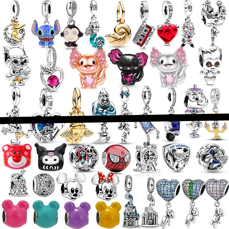 925 silver Designer Jewelry charms Multiple cartoon characters Charm fit for Bracelet Women Gift DIY Bracelet bead