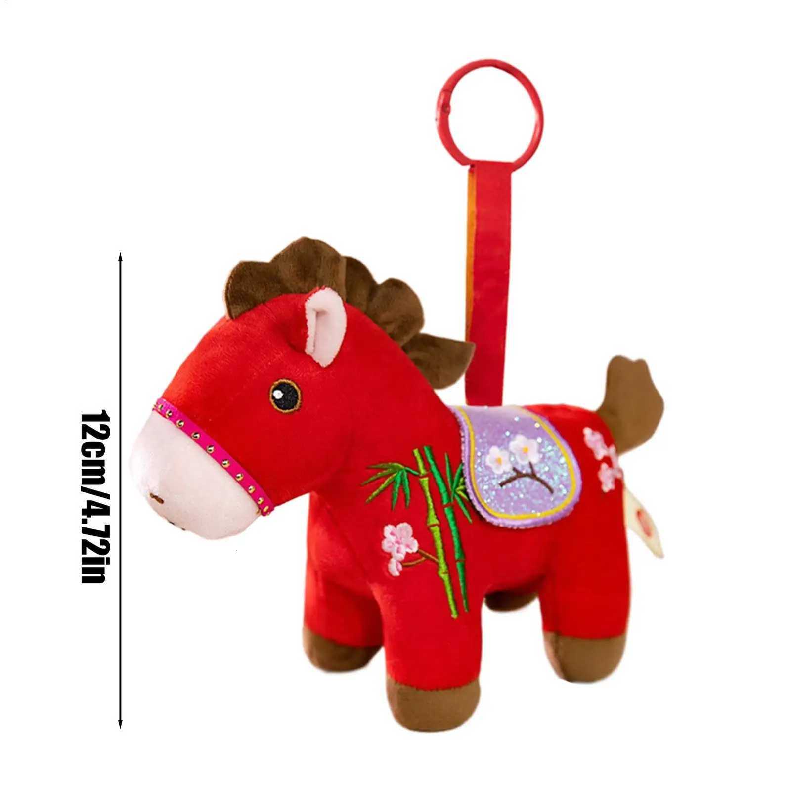 Chinese New Year Horse Doll Chinese Cute Home Decors Plush Horse Toys For Cars Bags Shop Window Home School Offices Cafes Y251129