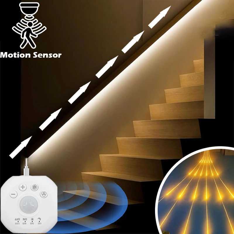 USB Motion Sensor Neon LED Light Strip 5V Neon Lighting With Chase Effect for Kitchen Cabinets Stair Showcase Bedroom Bed M251129