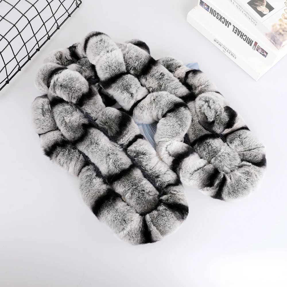 Genuine Womens Winter Warm Soft Real Rex Rabbit Fur Hand Sew Scarf Girls Scarves Wraps Fashion Neck Warmer Shawl ScarfsJ251129