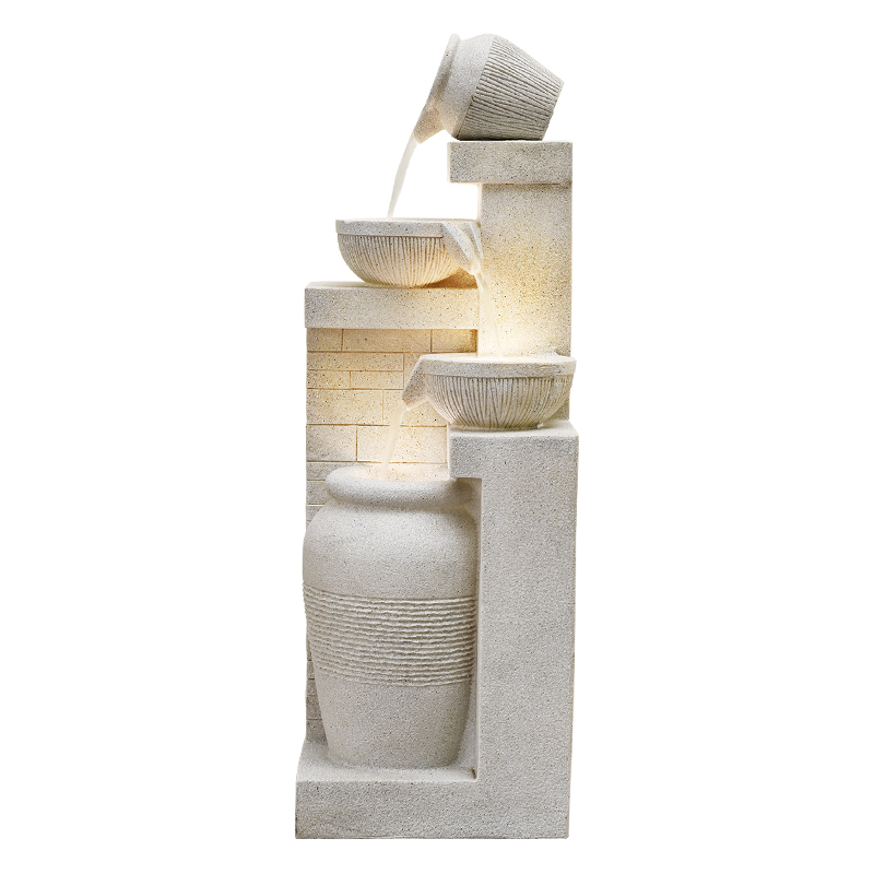 Feng Shui Wealth Fountain with Flowing Water Ornaments for Office Decorations