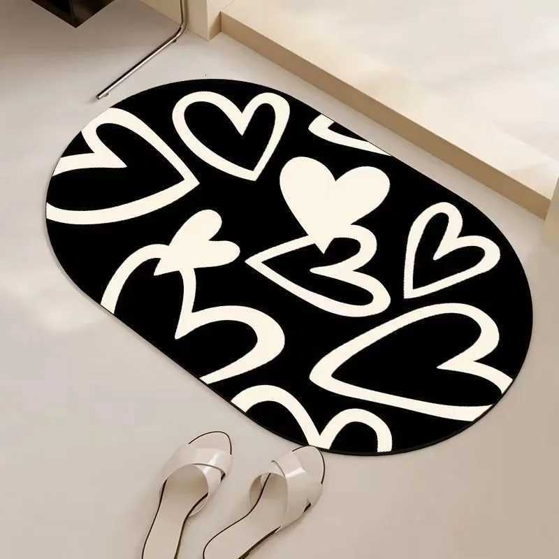 Cartoon diat d absorbent foot mat kitchen bathro door floor mat bathro door non-slip mat H251129
