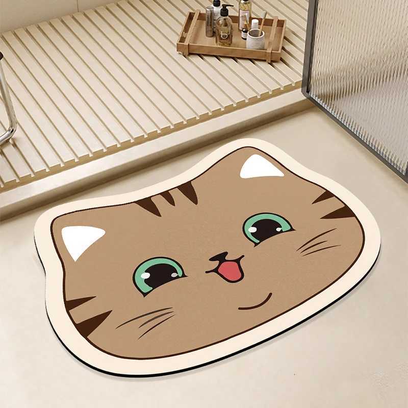 Cartoon cute diat d floor mat bathro and toilet door absorbent non slip quick-drying foot mat entrance door mat H251129