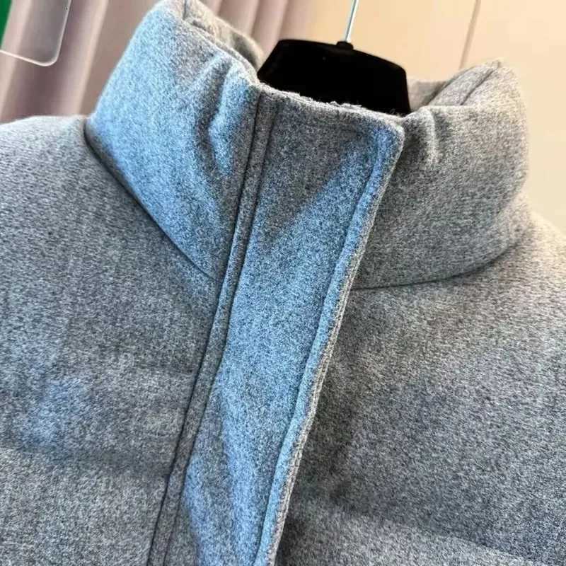 New in Autumn Winter Korea Chic Streetwear Personalized Vest Short Parkas Casual Elegant Coat Advanced High Street Women JacketT251129