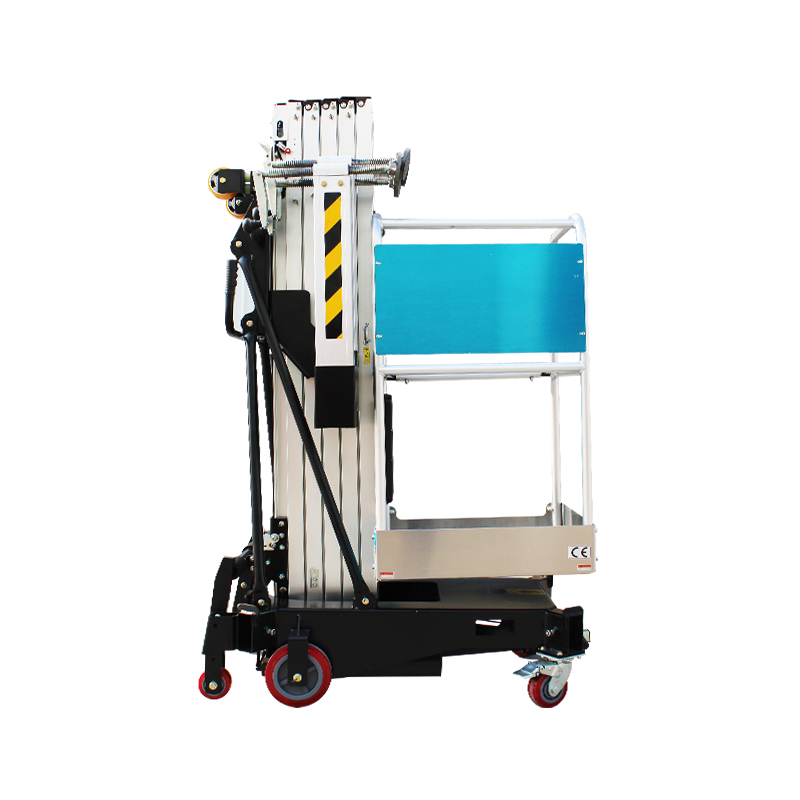 6m 8m 9m 10m 12m Aerial Platform Hydraulic Elevator Single Man Lifting Vertical Mast Aluminum Lift for Individual Using Cleaning