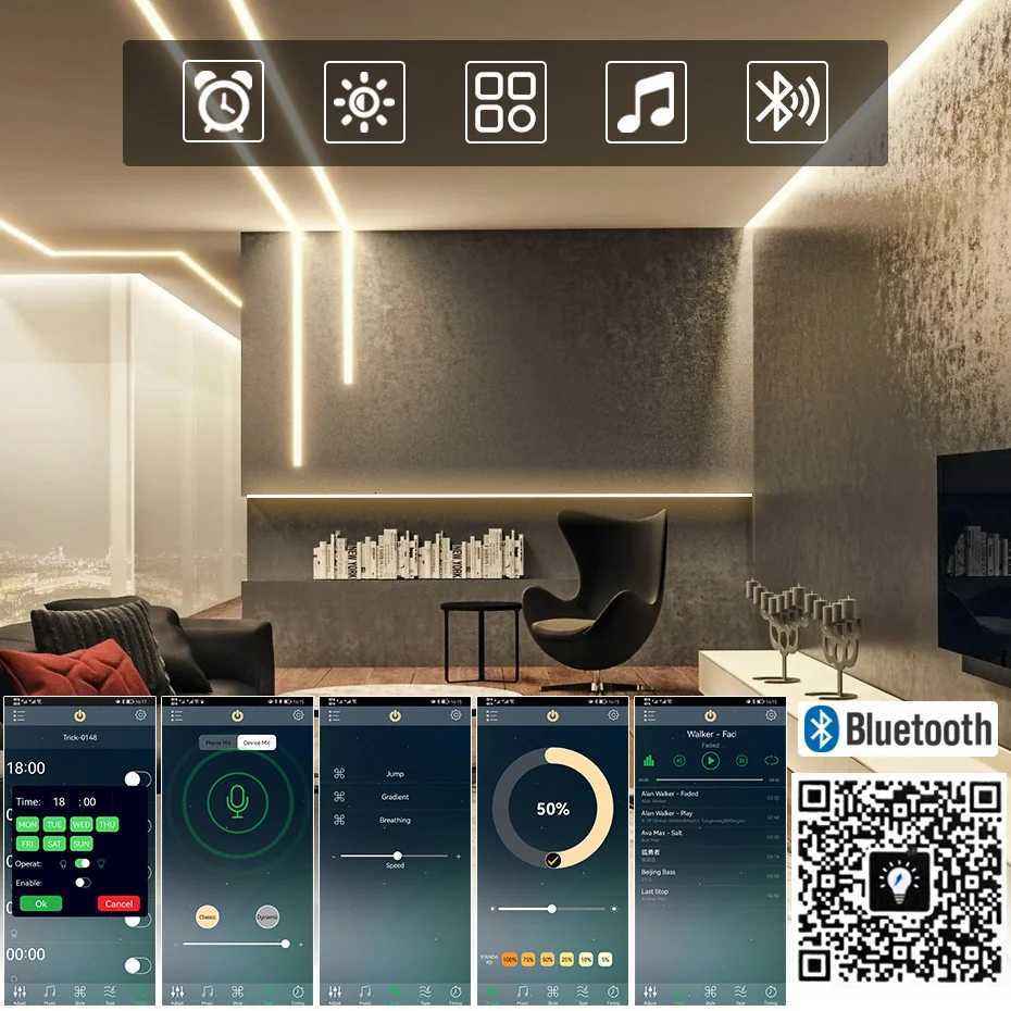 LED Neon Strip 220V 2835 120 LEDs/m Flexible Neon Lamp Light Waterproof Outdoor Holiday Decorative Bluetooth WiFi Tuya Smart APP M251129