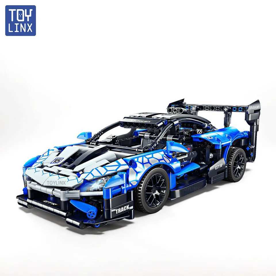 ToylinX 1/18 523 PCS Technical Mechanical Supercar Racing Building Block Assembled Toy Car for Kids Boy Christmas Gifts J251129