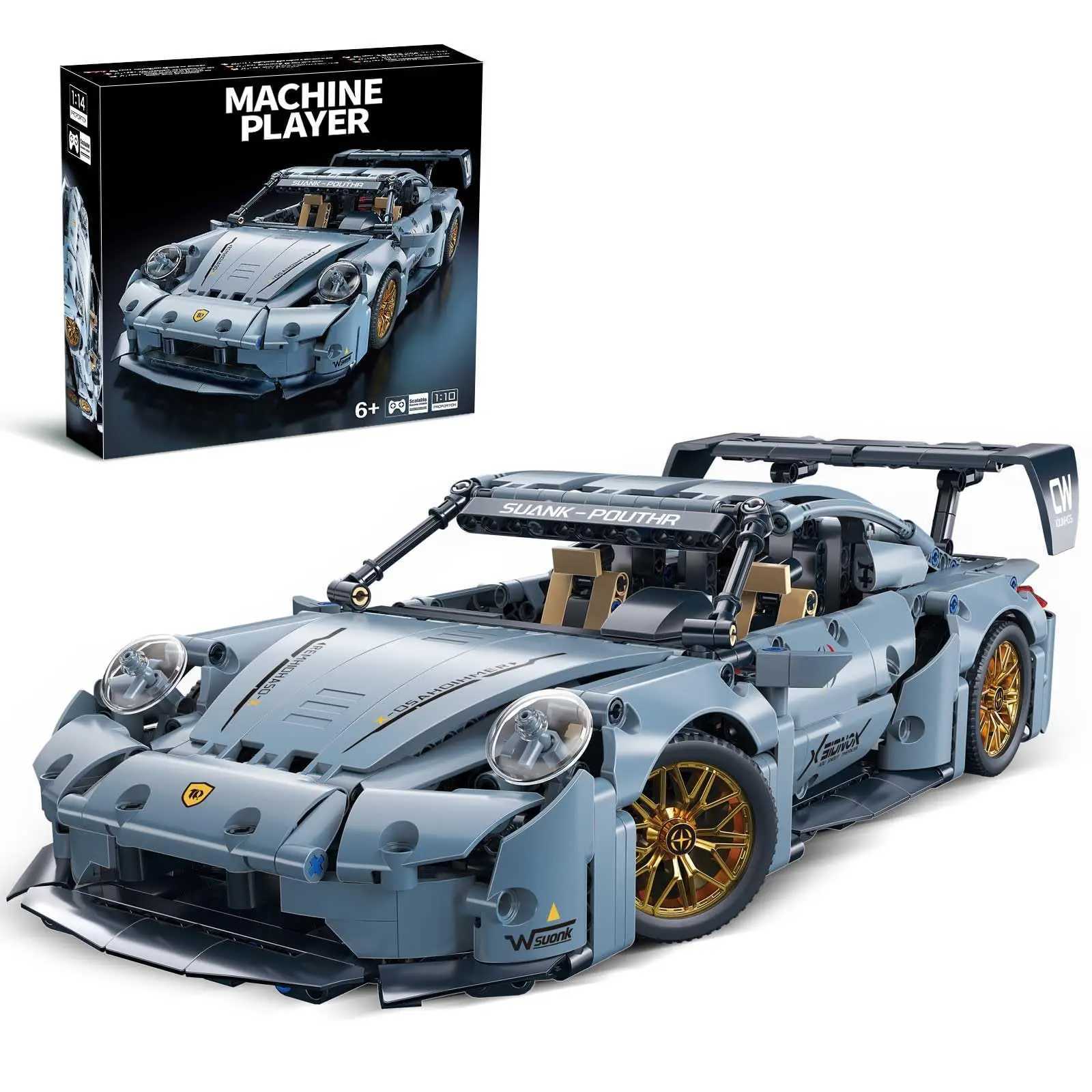 TOYLINX Sports Race Car Building Set Kit for Boys Adults 114 MOC Toys Racing Model Car Kits Birthday Gift for Boys Kids J251129