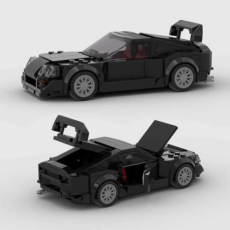 MOC F1 City Speed Sports Racing Car Building Blocks Brick R34 RX-7 Vehicle Supercar Fast Furious MK4 Supra Kids Toys J251129