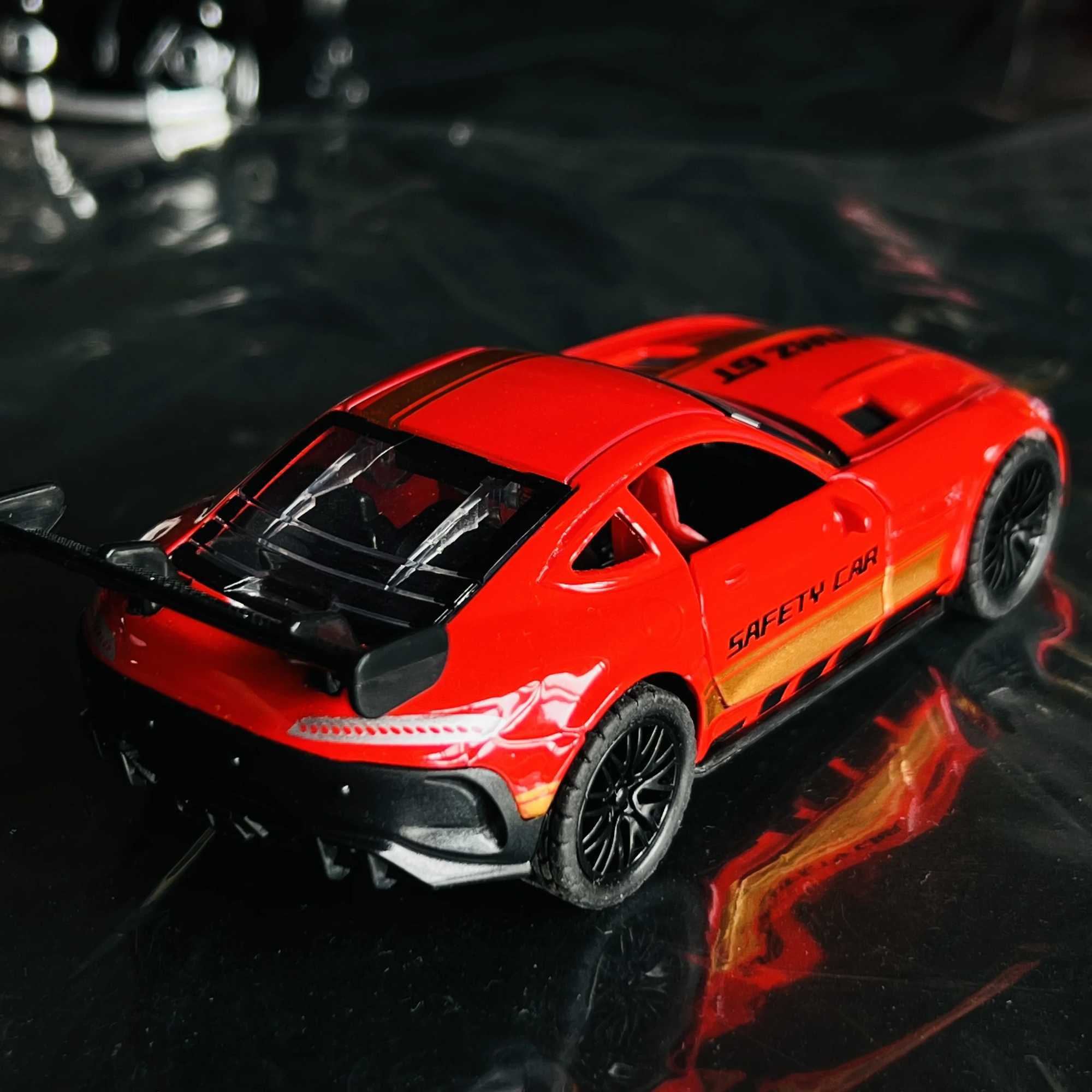 Simulation alloy model door opening sports car childrens toy car model gift cake decoration J251129