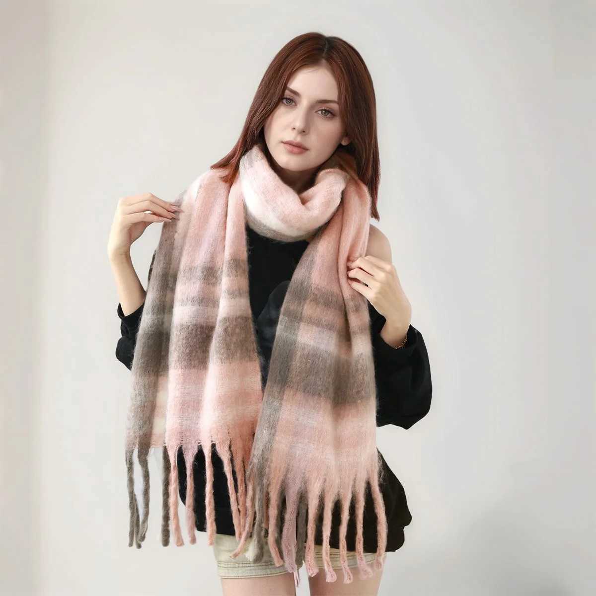 Plaid Striped Tasse… - image