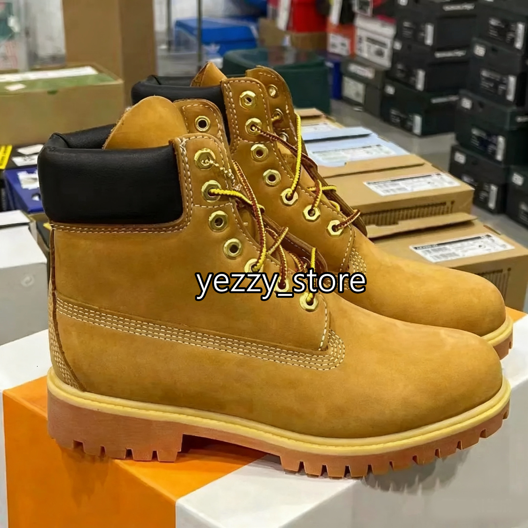 TOP boot Designer luxury Boots Shoes Men Boots Waterproof Ankle Classic Martin Shoe Cowboy Yellow Red Blue Black Pink Hiking Motorcycle Boots size 36-47