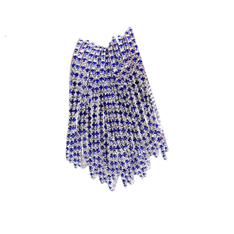 dia studded elastic single row colorful rhinestone womens grip chain full dia bracelet personalized and creative