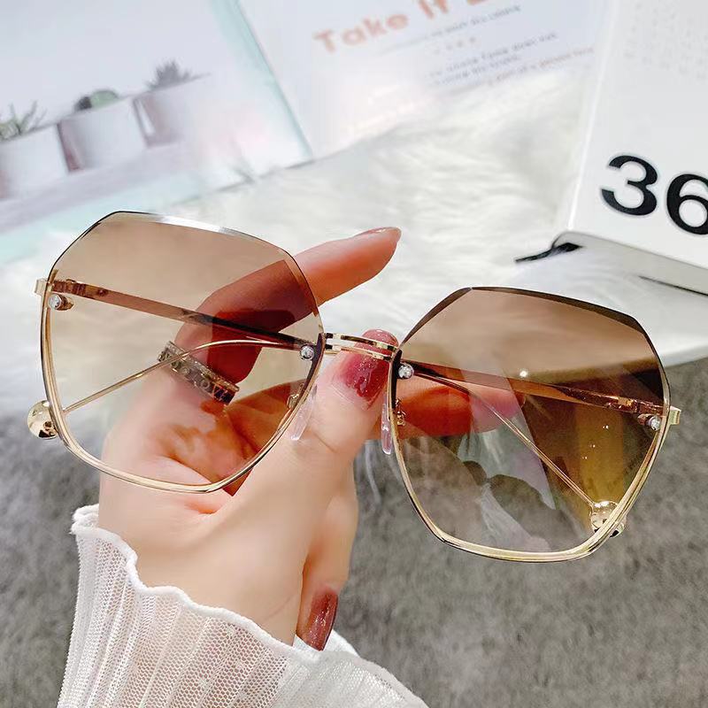 Designer Sunglasses For Men Women Sunglasses Polarized Sunglass Fashion Oversized Frameless Sunglasses Luxury Goggle Pilot PC Frame UV400 Eyewear K799