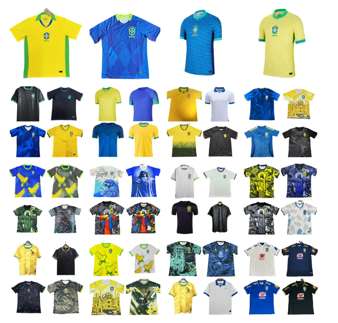2025 2026 BraziLS Soccer Jersey 19 20 21 22 23 24 25 26 G.JESUS RODRYGO NEYMAR VINI JR RAPHINHA RICHARLISON NDRICK CASEMIRO BrasiL National Team Football Shirt Training