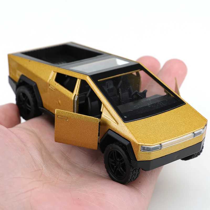Bagged 136 scale Cybertruck pullback alloy car childrens alloy toy J251129