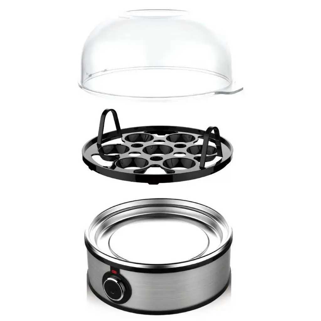 350W 7-Egg Electric Multi-Function Egg Boiling Device Quick Egg Boiling Single-Iayer Covered Breakfast Steaming Egg Machine C251129