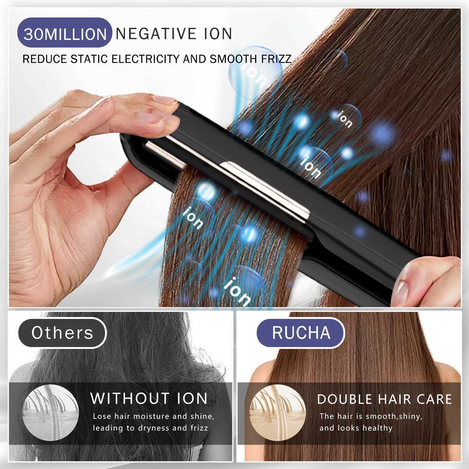 Plasma Hair Straightener Professional 450F Ceramic Plate Hair Flat Iron 1 Inch Suspension Splint Anti-scald Straightening IronsT251129