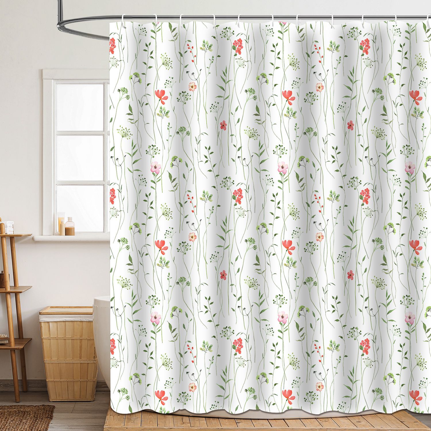 YL-37839 Polyester Marine Print Thickened Waterproof Shower Curtain - Multiple Styles Available for Wholesale Bathroom Curtains