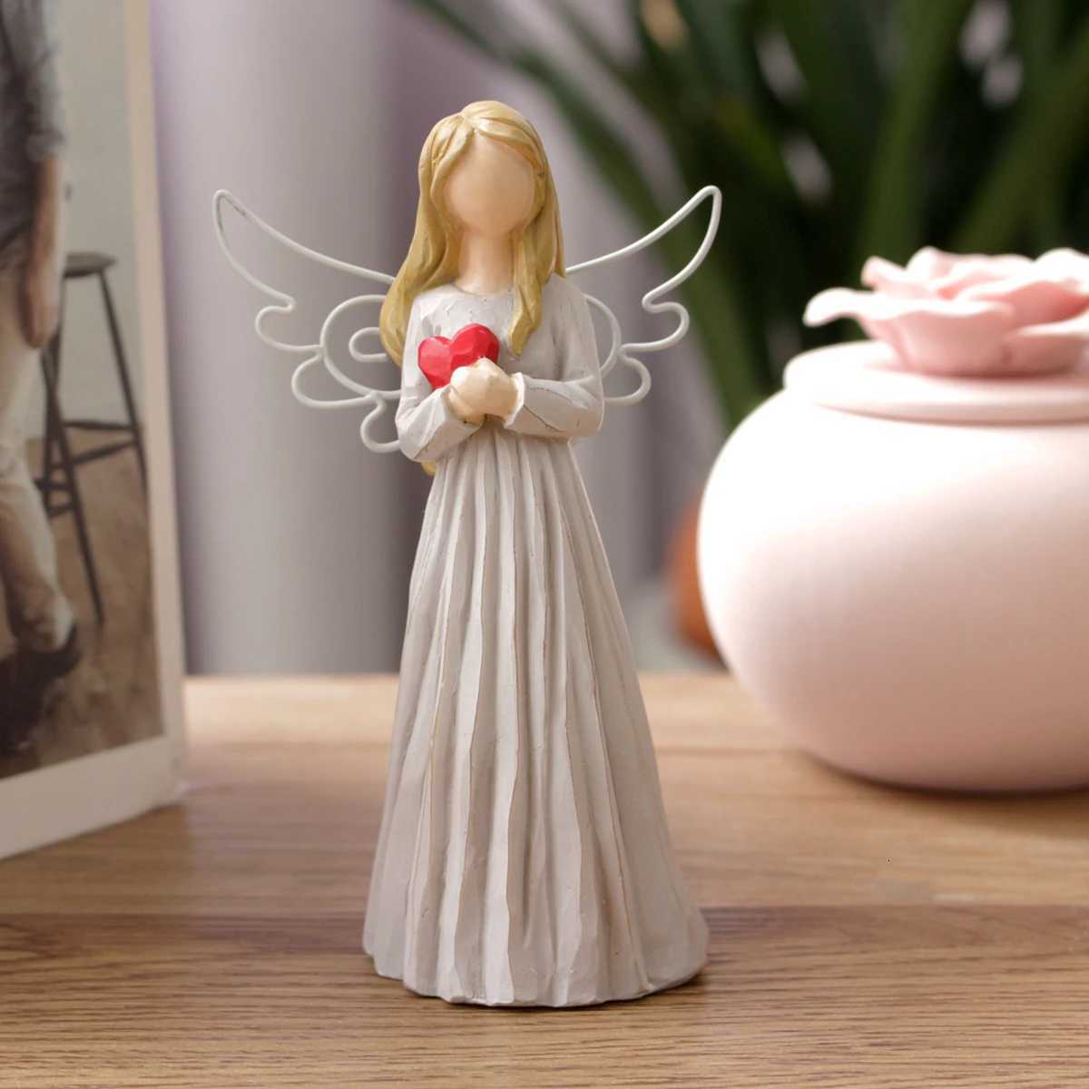 Resin Love Angel Statue Angel Statue Decoration He Decoration Statue Indoor and Outdoor Decoration Bookcase House Porch H251129