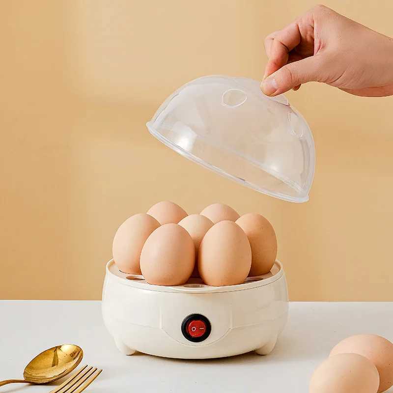 Mini Egg Boiler 1 or 2 Layers Electric Egg Cooker Automatic Power-Off Egg Steamer Kitchen Steamed Breakfast Cooking Appliances C251129