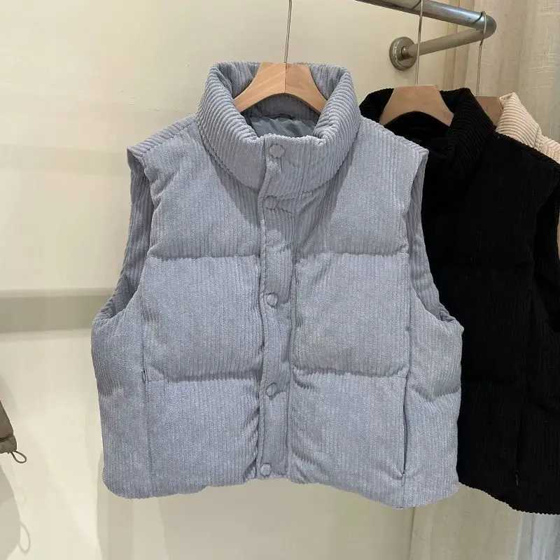 Autumn Winter New Arrival Bread Coat Outerwear Casual Comfortable Korean Style Womens Thickened Loose Short Sleeveless VestT251129