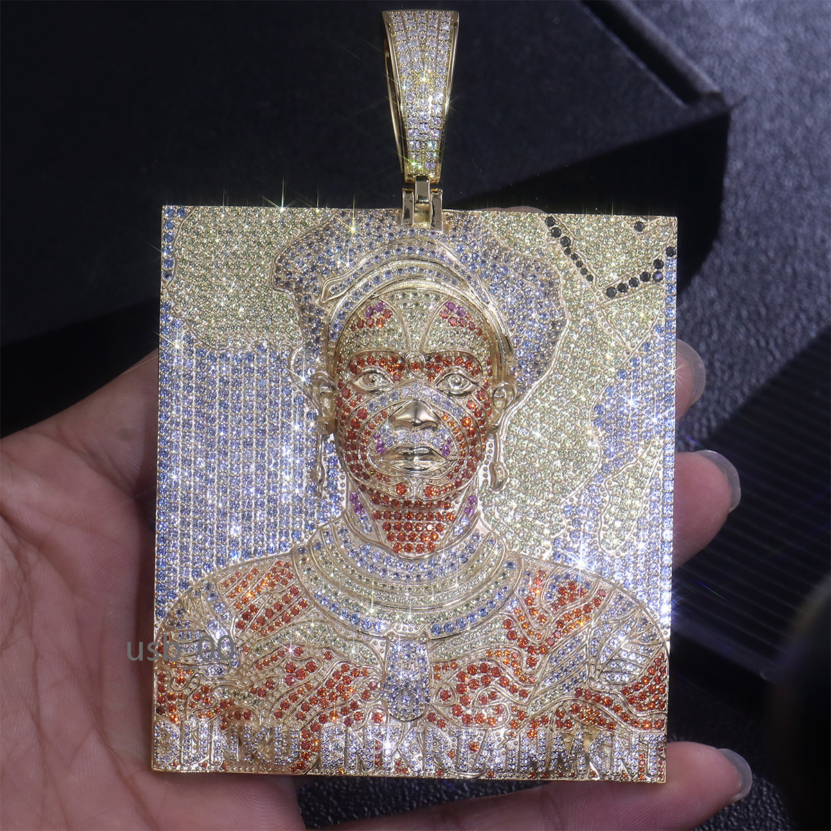 Custom Fine Jewelry Sterling Silver 925 Iced Out Diamond Pendant VVS Color Moissanite Hip Hop Fashion Photos of People Pendant