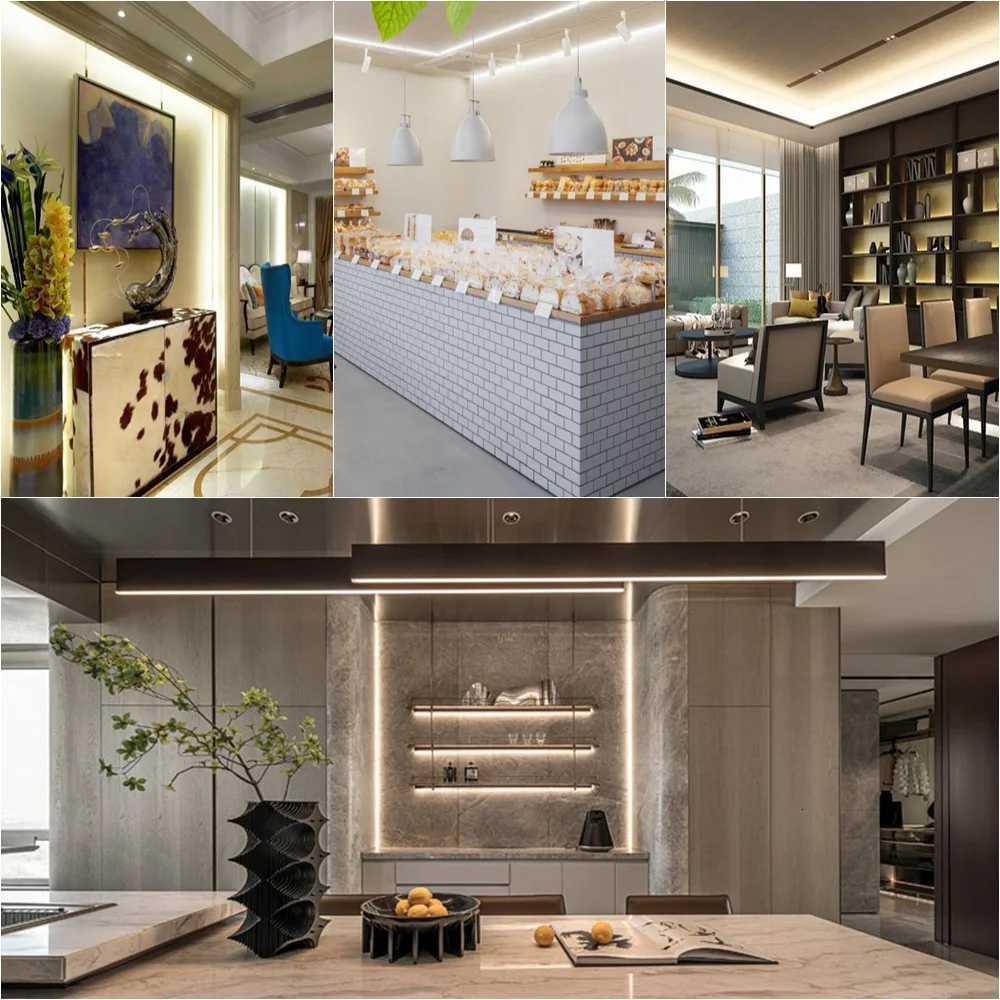 DC12V 24V COB LED Dimmable Strip Light 312 LEDs/m High Density Flexible Tape Strip RA90 3000K 4000K 6000K for Room Decor Lights M251129