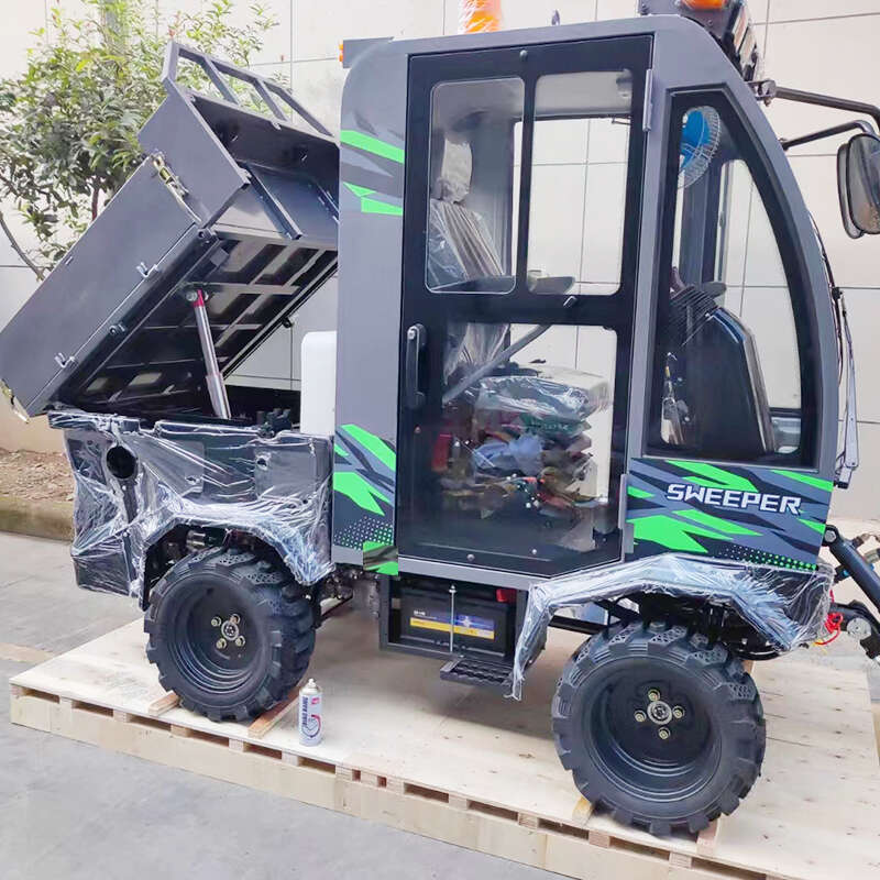 Professional Closed Cab Snow Sweeper with Advanced Cleaning System