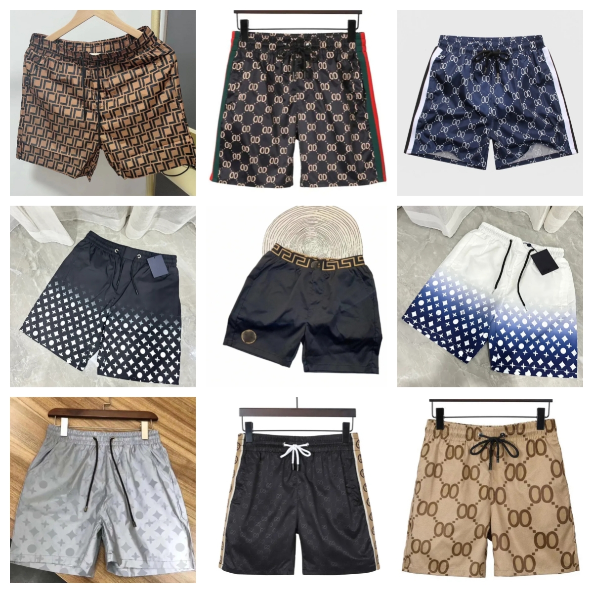 2024 summer fi shorts new board short quick drying swimwear printing board beach pants men mens swim shorts