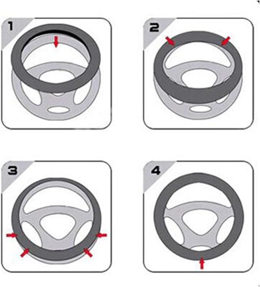 Soft Faux Leather Universal Steering Wheel Cover 38cm Car Styling Sport Auto Steering-wheel Covers Anti-slip Automotive Accessorie