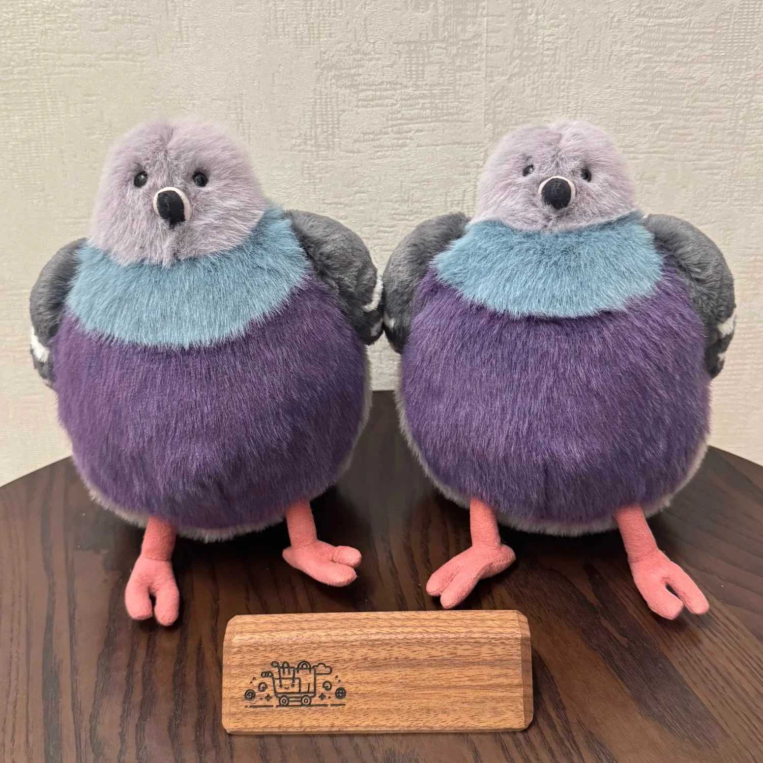 Lovely Fluffy Pigeon Plush Toy Cute Soft Bird Stuffed Cuddly Doll Soothe Sleep Birthday Gifts Girl He Decor C251202