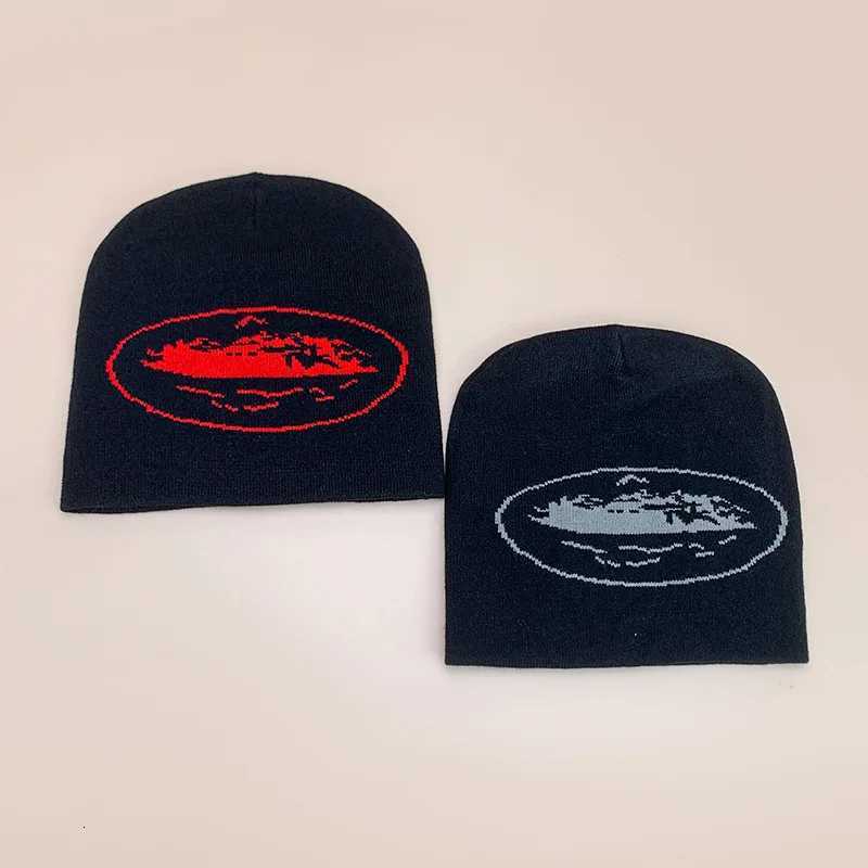 New Retro European American Knitted Hat for Men Women Street Hip-Hop Skateboarding Printing Beanies Hat Autumn Winter WarmXJ251129