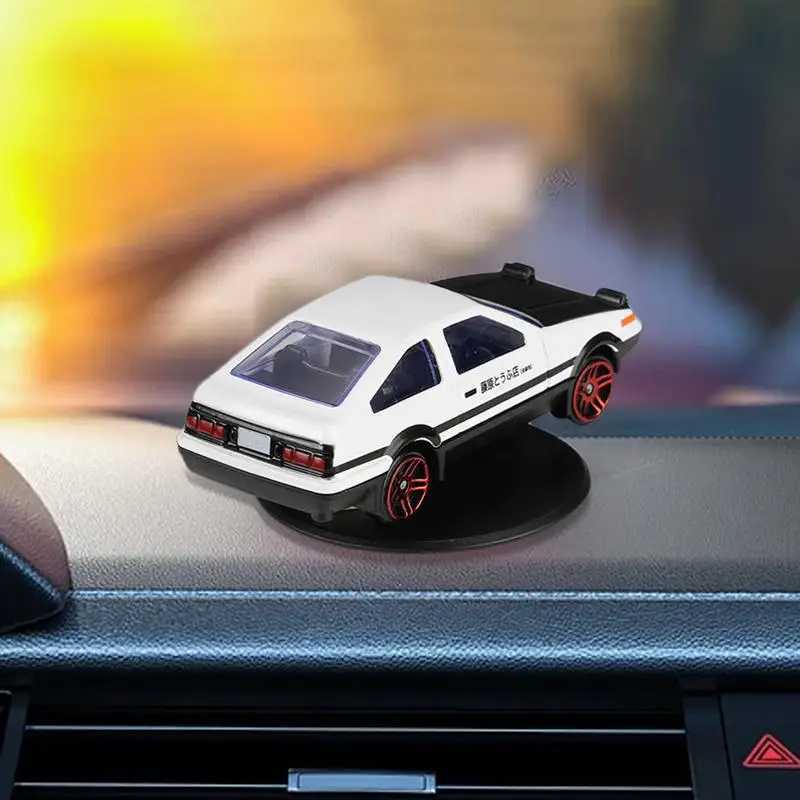Realistic AE86 Drift Car Rotating Dashboard Ornament Gyroscope Alloy Car Model Interior Center Console Decorative Christmas Gift J251129