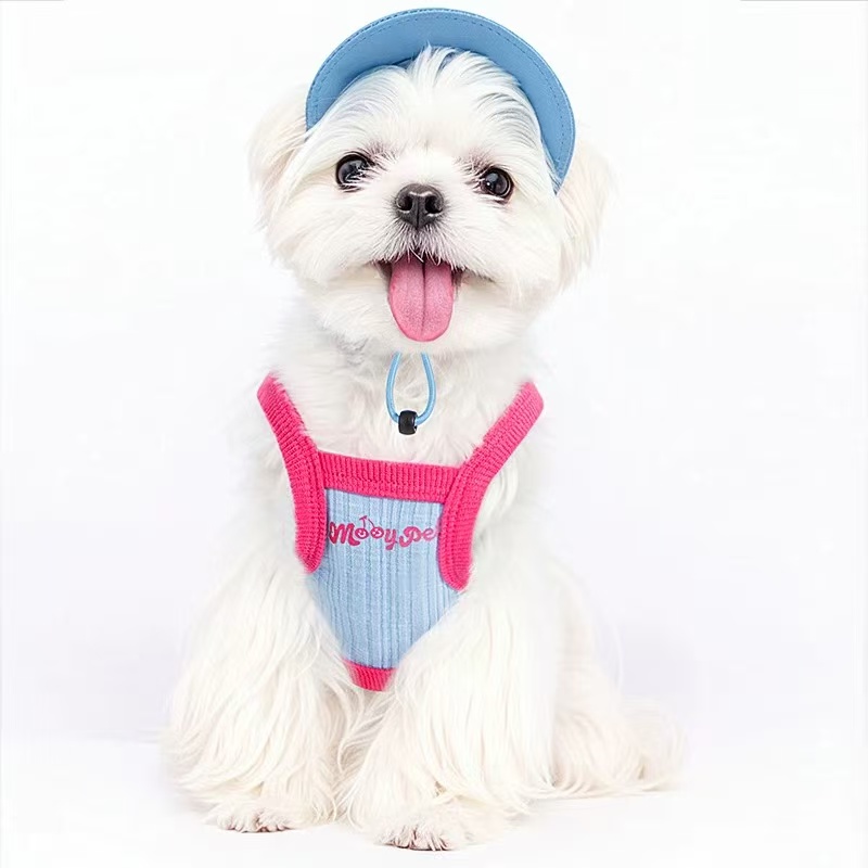 T0097 Spring/Summer Fashion: Adorable Lightweight Doggy Outfit Featuring Soft Fabric Ideal For Miniature Dogs