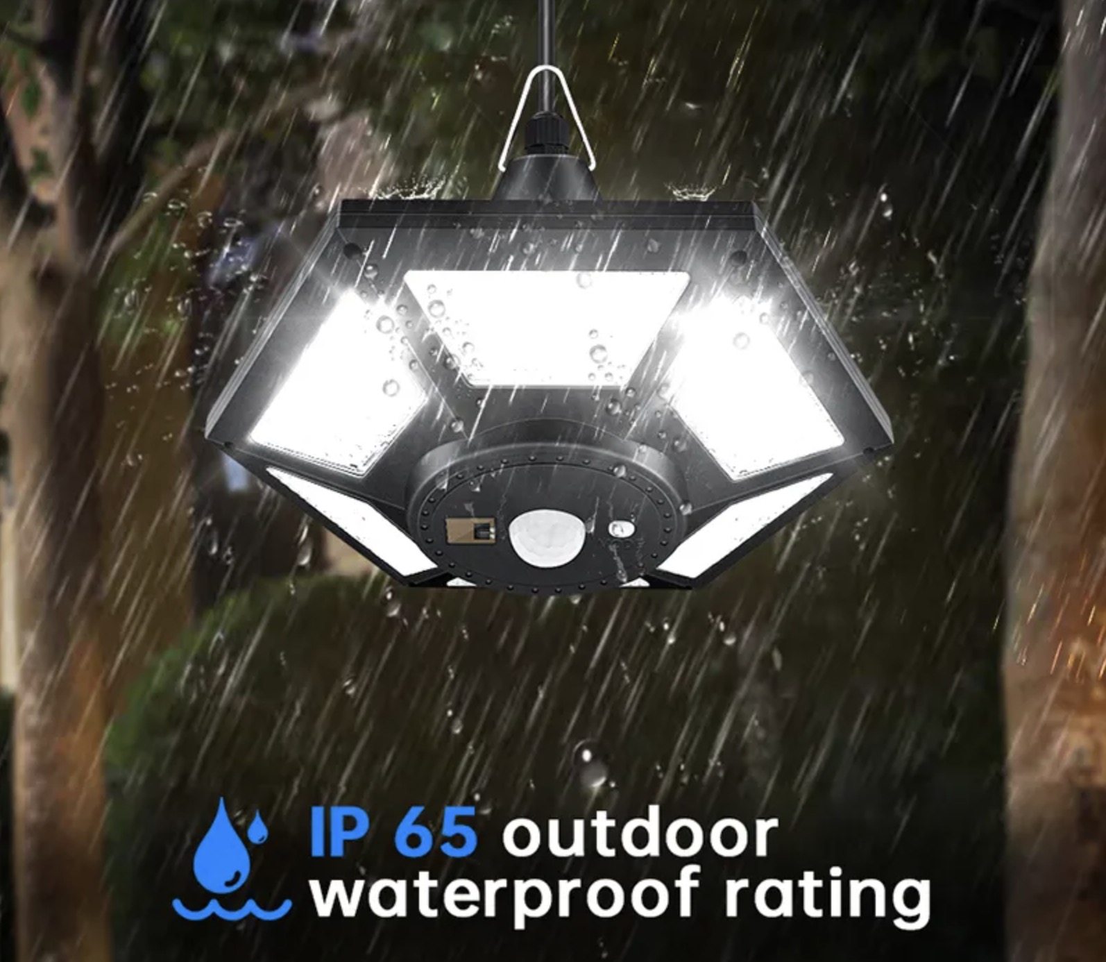 Outdoor 140 LED Motion Sensor Wall Light Yard Security Light